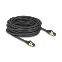 RJ45 Netzwerkkabel Cat.6A Stecker zu S/FTP Schwarz