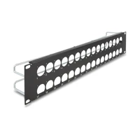 DeLock Patchpanel (Blindblech) - D-type, strain reliefs