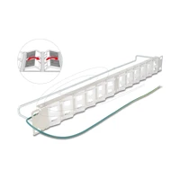 Patchpanel (Blindblech) - tiltable ports, with stra