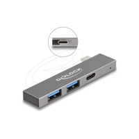 DeLock 3 Port Slim USB Hub mit Type-C zu 1 x 5 Gbps+ 2 5