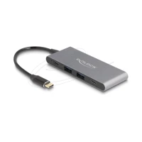 DeLock 4 Port USB Type-C Hub mit 2 x Typ-A und 2 10 Gbps