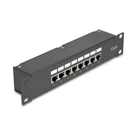 10" Kupplungs-Patchpanel 8 Port Cat.6