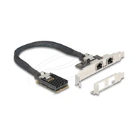 Mini PCIe I/O full size 2 x RJ45 Gigabit LAN - Netz