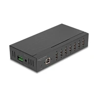 Industrie Hub 7 x USB 2.0 Typ-A mit 15 kV ESD Schut