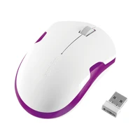 Kabellose optische Maus weiß/pink, USB kabellos