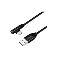 USB-Kabel - 24 pin USB-C (M) gewinkelt zu USB (M) g