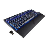 Gaming K63 Wireless LEDs blau MX-Red