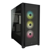 iCUE 5000X RGB, Tower, ATX, Seitenteil mit