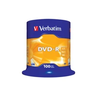 100x DVD-R, 4,7GB 16x, mattsilber, Spindel