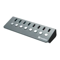 USB 3.0 Hub 4xData + 4xCharge