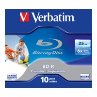 10x BD-R, 25GB 6x, bedruckbare Oberfläche -