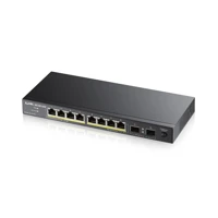 GS1100-10HP, Switch, unmanaged, 8x10/100/1000