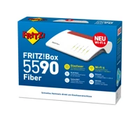 FRITZ!Box5590 Fiber Weiß, Wi-Fi 6, Intern, 4 LAN