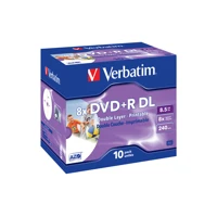 10x DVD+R DL, 8,5GB (240min,) 8x, bedruckbare