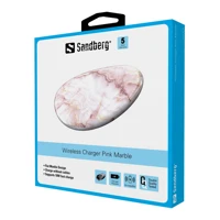 Sandberg Wireless Charger Pink Marble