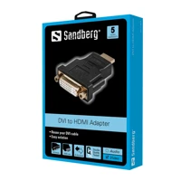 Sandberg Videoadapter, DVI-D Buchse zu HDMI Stecker