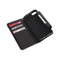 Flip Wallet, Flip-Hülle für Mobiltelefon, Schwarz