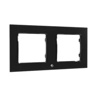 Befestigungsrahmen, wall, 2-fach, Schwarz