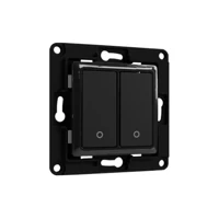 Smart Switch-Mechanismus, wall, 2-fach, Schwarz