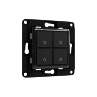 Smart Switch-Mechanismus, wall, 4-fach, Schwarz