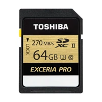 Exceria Pro N501 R270/W250 SDXC 64GB, UH