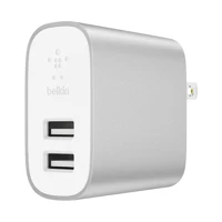 BoostCharge 2-Port Netzladegerät silber