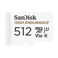 High Endurance microSDXC 512GB+ SD Adapter up to