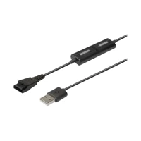Headset-Kabel - USB männlich zu Quick Disconnect mä