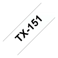TX151, Schwarz auf durchsichtig, Rolle (2,4 cmx