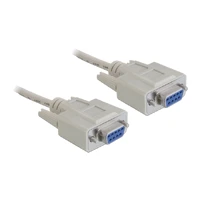 Nullmodemkabel, DB-9 Buchse zu DB-9 Buchse, 1,8m -