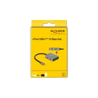 DeLock USB-Hub 4 Port USB-C 10 Gbps