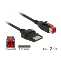 Powered USB-Kabel, USB PlusPower (24 V) Stecker bis 8
