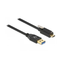 USB-Kabel, USB Typ A Stecker zu USB-C Stecker schraubbar