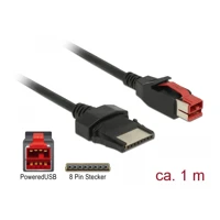 Powered USB-Kabel, USB PlusPower (24 V) Stecker bis 8