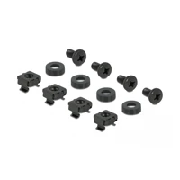 DIN Schienenpanel, Schwarz, 1U, 25,4cm (10")