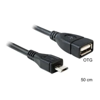 USB-Kabel, Micro-USB Typ B Stecker zu USB Buchse, USB