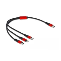 DeLock 3 in 1, Kabel nur zum Laden, USB-C Stecker zu