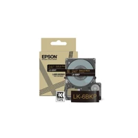 LabelWorks LK-6BKP, Metallic, gold auf Schwarz -