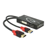 DeLock Videokonverter, HDMI, DVI, DisplayPort, VGA -