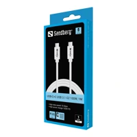 Sandberg USB-C>C USB 3.2 Gen2 100W, 1M
