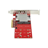 Dual M.2 PCIe SSD Adapter Karte - x8 / x16 Dual NVM