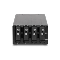 Slim Bay Wechselrahmen für 4 x M.2 NVMe SSD mit SAS