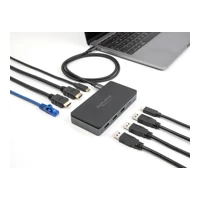 USB Type-C Dockingstation 4K - Dual HDMI MST Gibabi