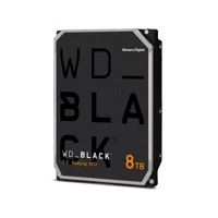 Black WD8002FZBX, 8TB HDD, 3,5", SATA, 7200U/min
