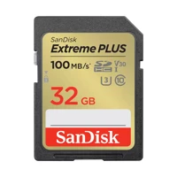 Extreme Plus 32GB SDHC 100MB/s UHS-I 2pk, High
