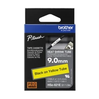 HSe-621E, Schwarz auf gelb, Roll (0,9 cmx1,5