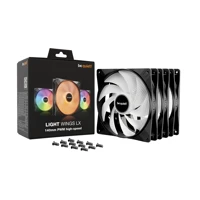 Light Wings LX, PWM High-Speed, 140mm, Schwarz, RGB