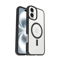 React MagSafe Hülle für iPhone 16 Plus Black clear/