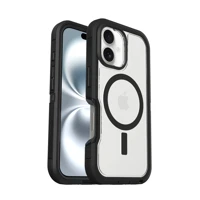 Defender XT Hülle für iPhone 16 Dark Side clear/bla