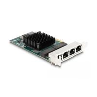 PCI Express x1 Karte zu 4 x RJ45 Gigabit LAN BCM